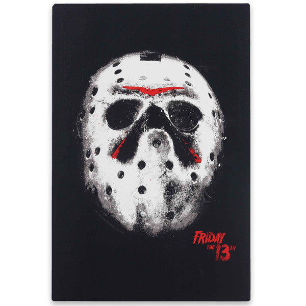 Cargue la imagen en el visor de la galería, Open Road Brands Warner Bros. Friday the 13th Jason Voorhees Mask Wood Wall Decor
