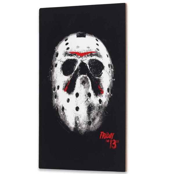 Cargue la imagen en el visor de la galería, Open Road Brands Warner Bros. Friday the 13th Jason Voorhees Mask Wood Wall Decor
