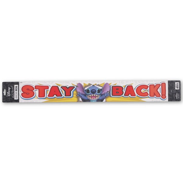 Open Road Brands: Disney Stitch Stay Back Long Landscape Adhesive Decal