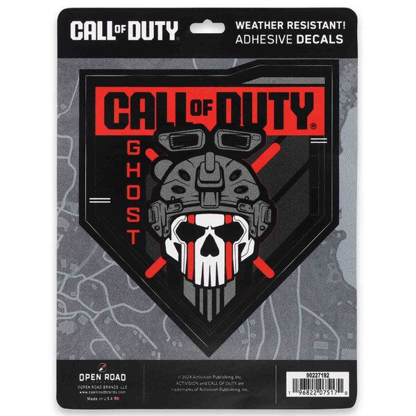 Chargez l&#39;image dans la visionneuse de la galerie, Open Road Brands: Activision Call of Duty Modern Warfare Ghost Adhesive Decal
