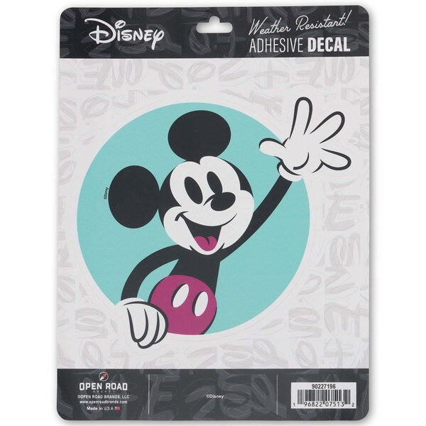 Cargue la imagen en el visor de la galería, Open Road Brands: Disney Mickey Mouse Waving Adhesive Decal
