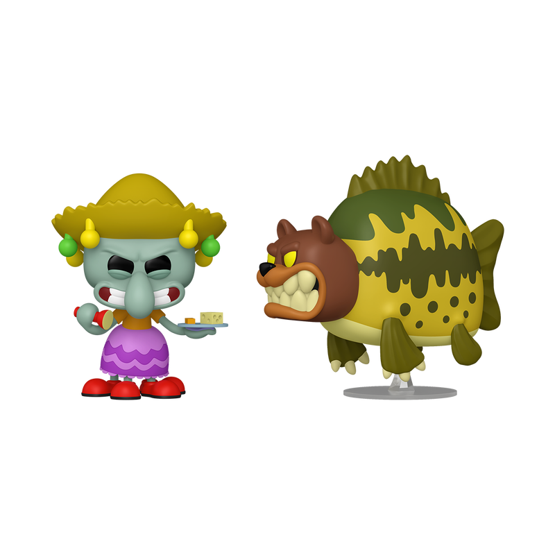 Load image into Gallery viewer, Funko Pop! Animation Nickelodeon SpongeBob Squarepants - Squidward &amp; Sea Bear 2-Pack Vinyl Figure

