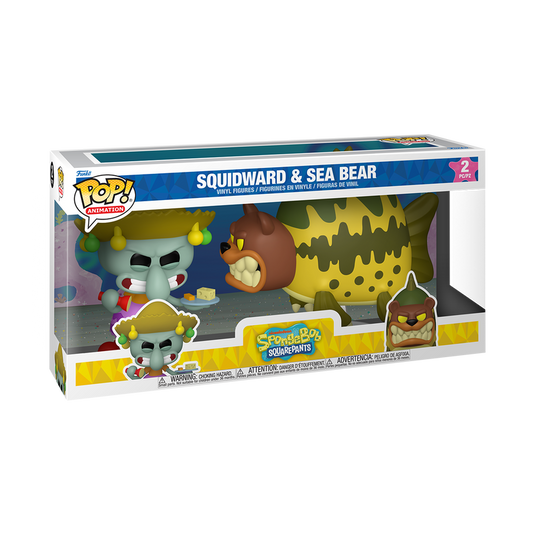 Funko Pop! Animation Nickelodeon SpongeBob Squarepants - Squidward & Sea Bear 2-Pack Vinyl Figure