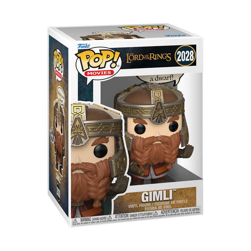 Cargue la imagen en el visor de la galería, Funko POP! Movies: The Lord of the Rings - Gimli Nobody Tosses a Dwarf Vinyl Figure
