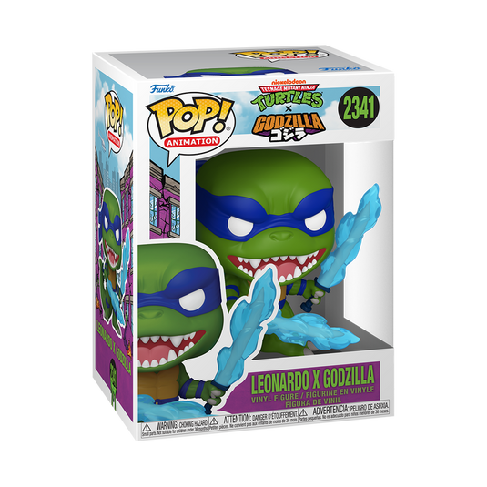 Funko POP Animation: Teenage Mutant Ninja Turtles - Leonardo x Godzilla Vinyl Figure