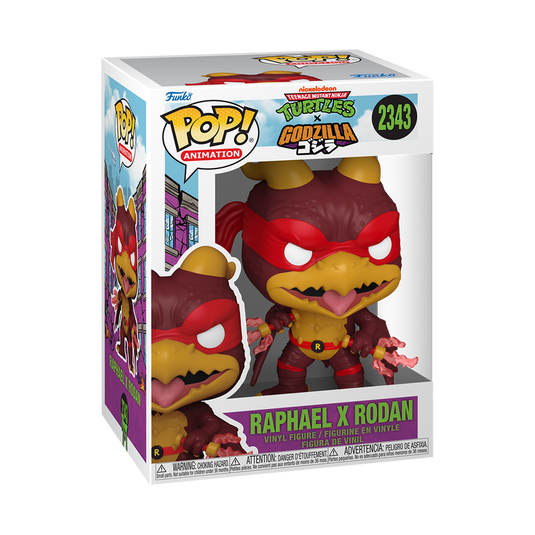 Funko POP Animation: Teenage Mutant Ninja Turtles - Raphael x Rodan Vinyl Figure