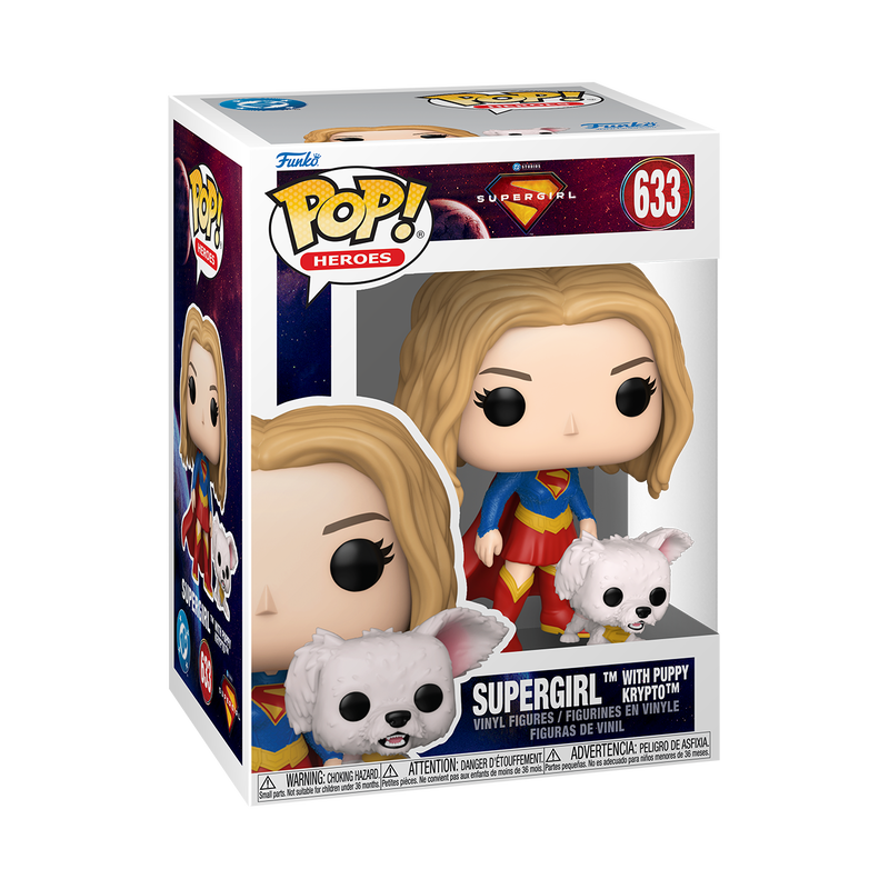Cargue la imagen en el visor de la galería, Funko POP! &amp; Buddy: DC Comics - Supergirl with Puppy Krypto Vinyl Figure

