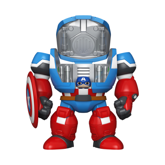 Funko Bitty POP! Bitty Bot: Marvel - Captain America Mech with Captain America Vinyl Figure