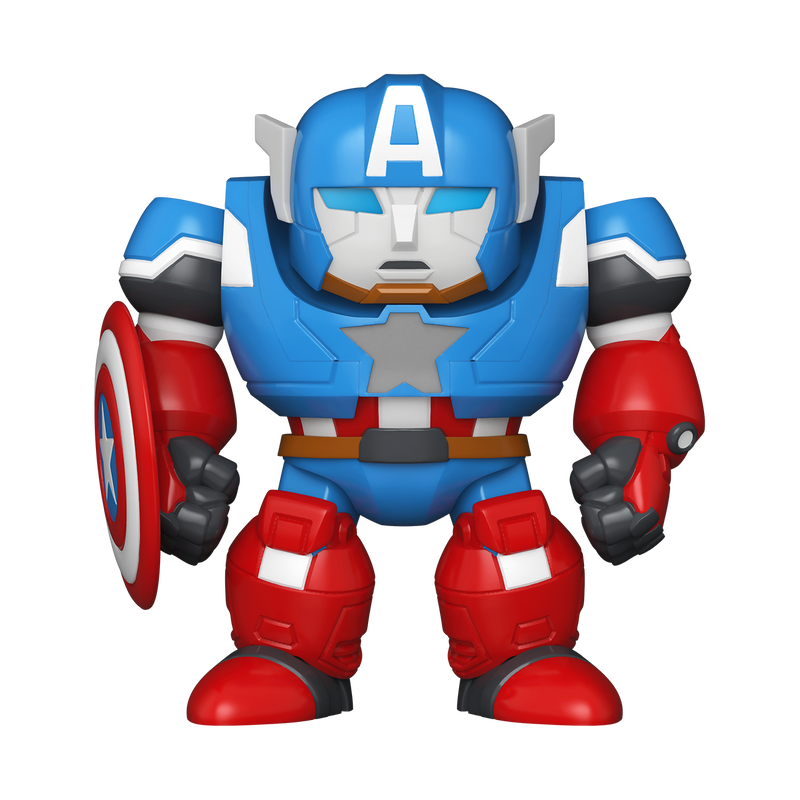 Load image into Gallery viewer, Funko Bitty POP! Bitty Bot: Marvel - Captain America Mech with Captain America Vinyl Figure
