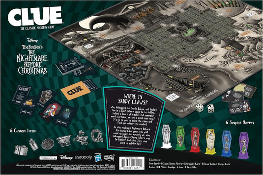 USAopoly CLUE: Disney The Nightmare Before Christmas Board Game