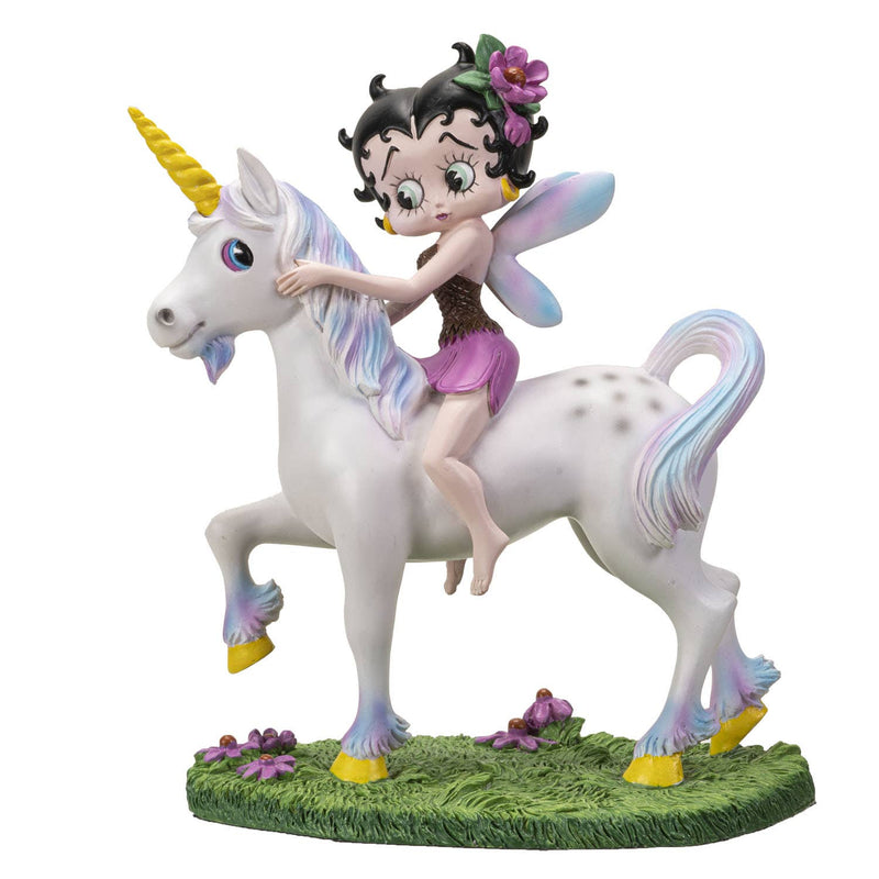 Chargez l&#39;image dans la visionneuse de la galerie, Betty Boop Fairy on Unicorn Figure
