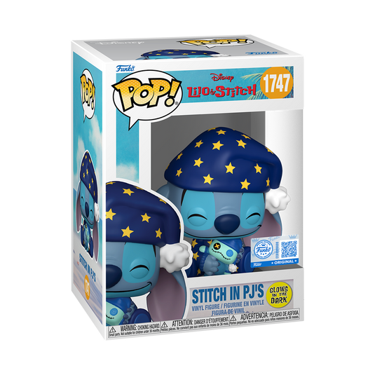 Funko Pop! Disney: Lilo & Stitch - Stitch In PJ's Glow In The Dark Vinyl Figure