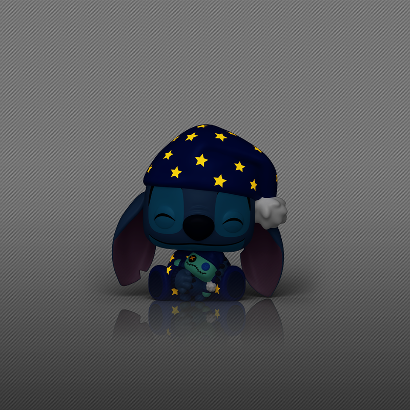 Load image into Gallery viewer, Funko Pop! Disney: Lilo &amp; Stitch - Stitch In PJ's Glow In The Dark Vinyl Figure
