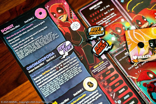 USAopoly Marvel Dice Throne: Deadpool Deluxe Edition - Rolling Battle Game