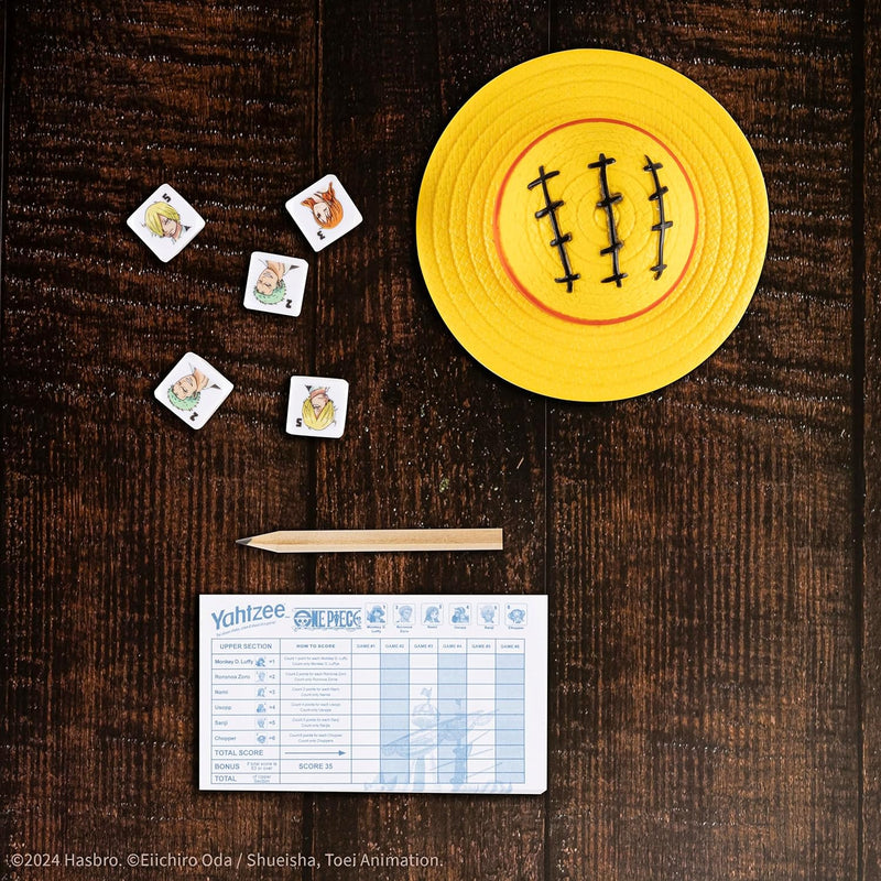Cargue la imagen en el visor de la galería, USAopoly Yahtzee - One Piece Collectible Monkey D. Luffy Straw Hat Dice Cup
