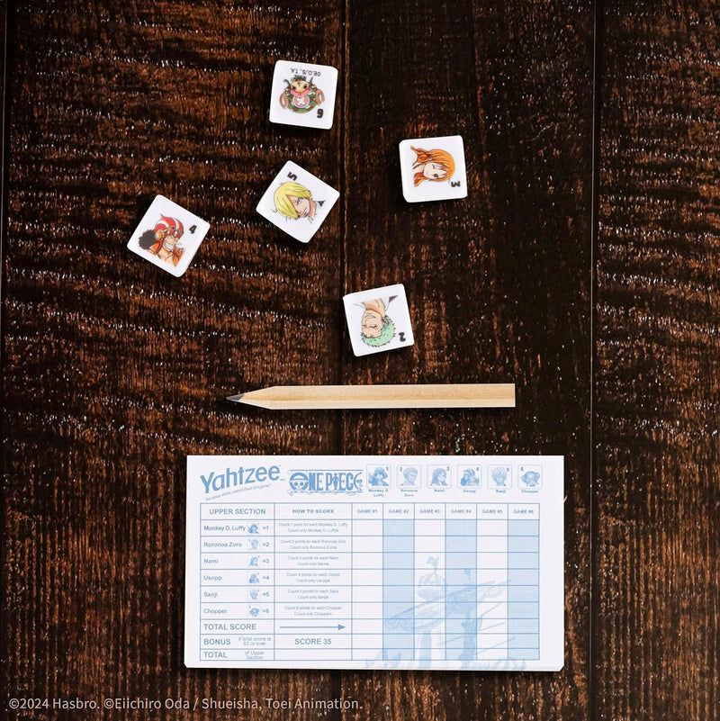 Cargue la imagen en el visor de la galería, USAopoly Yahtzee - One Piece Collectible Monkey D. Luffy Straw Hat Dice Cup
