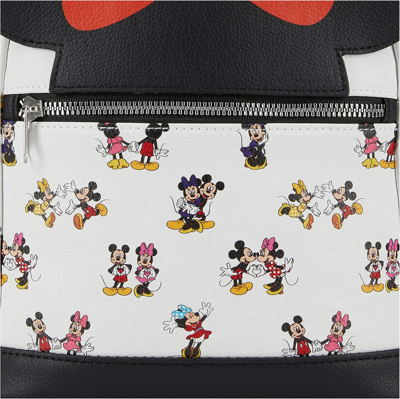 Chargez l&#39;image dans la visionneuse de la galerie, Minnie Patent Bow 10 Mini sac à dos de luxe avec 1 poche avant
