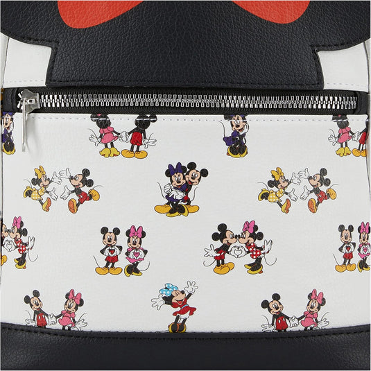 Minnie Patent Bow 10 Mini sac à dos de luxe avec 1 poche avant