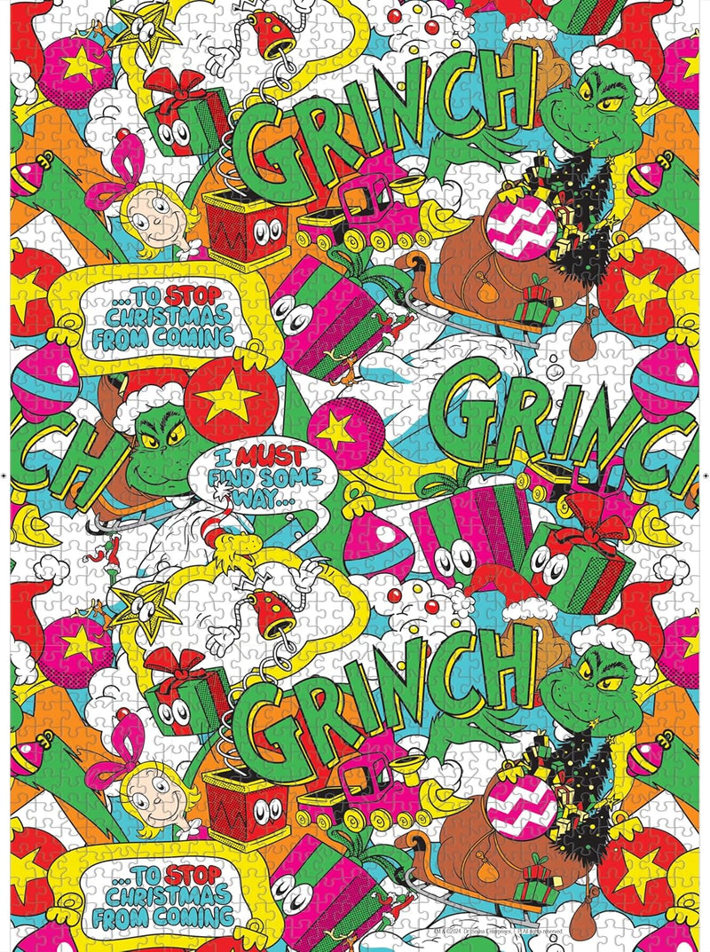 Cargue la imagen en el visor de la galería, USAopoly Grinch “Poppin” 1,000 Piece Jigsaw Puzzle
