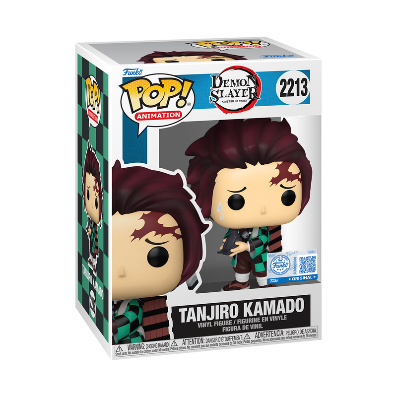 Load image into Gallery viewer, Funko POP! Animation: Demon Slayer - Tanjiro With Crow Vinyl Figure
