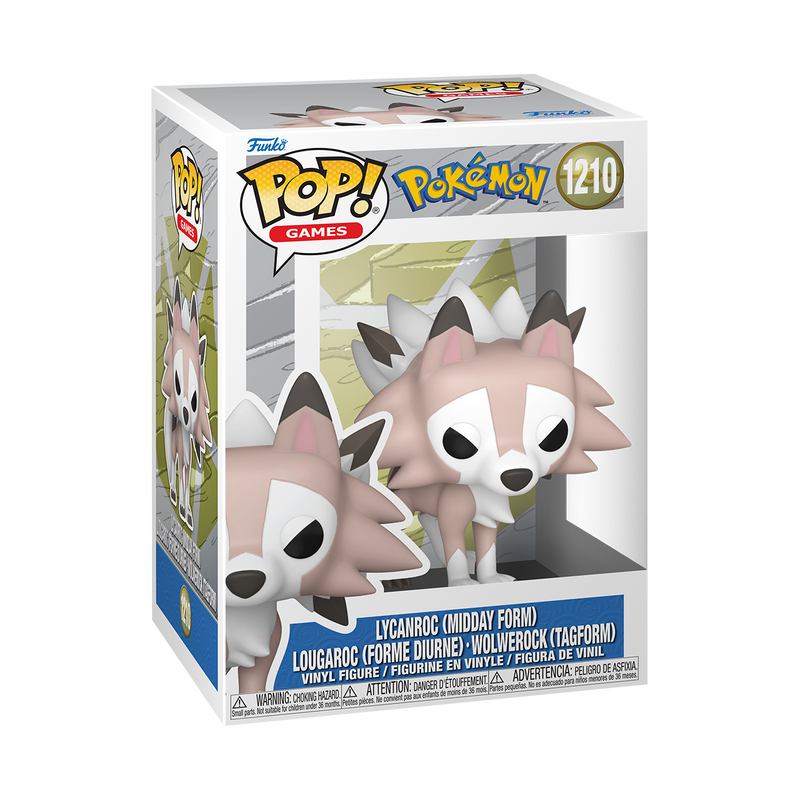 Load image into Gallery viewer, Funko POP! Games: Pokemon - Lycanroc (Midday Form) Vinyl Figure
