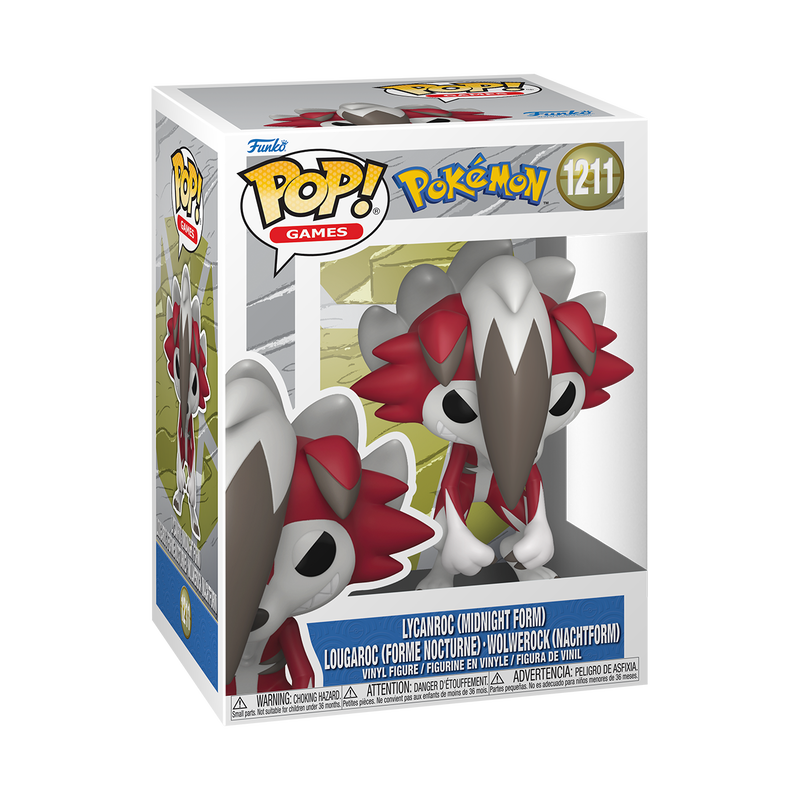 Cargue la imagen en el visor de la galería, Funko POP! Games: Pokemon - Lycanroc (Midnight Form) Vinyl Figure
