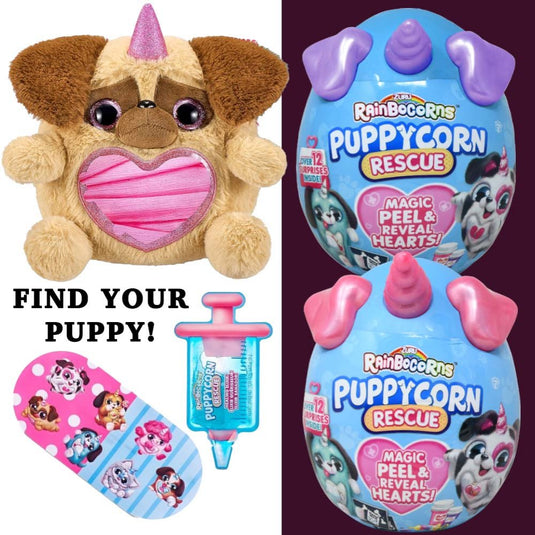 UPD Inc. Zuru Rainbocorns - Sequin Puppycorn Rescue Surprise Series 5 - Single Random Capsule