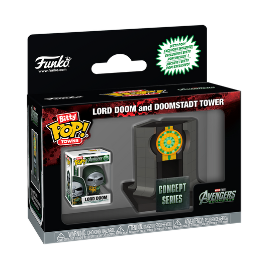 Bitty Pop! Towns Lord Doom and Doomstadt Tower