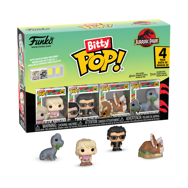 Cargue la imagen en el visor de la galería, Funko Bitty POP!: Jurassic Park 4-Pack Series 1 Vinyl Figure
