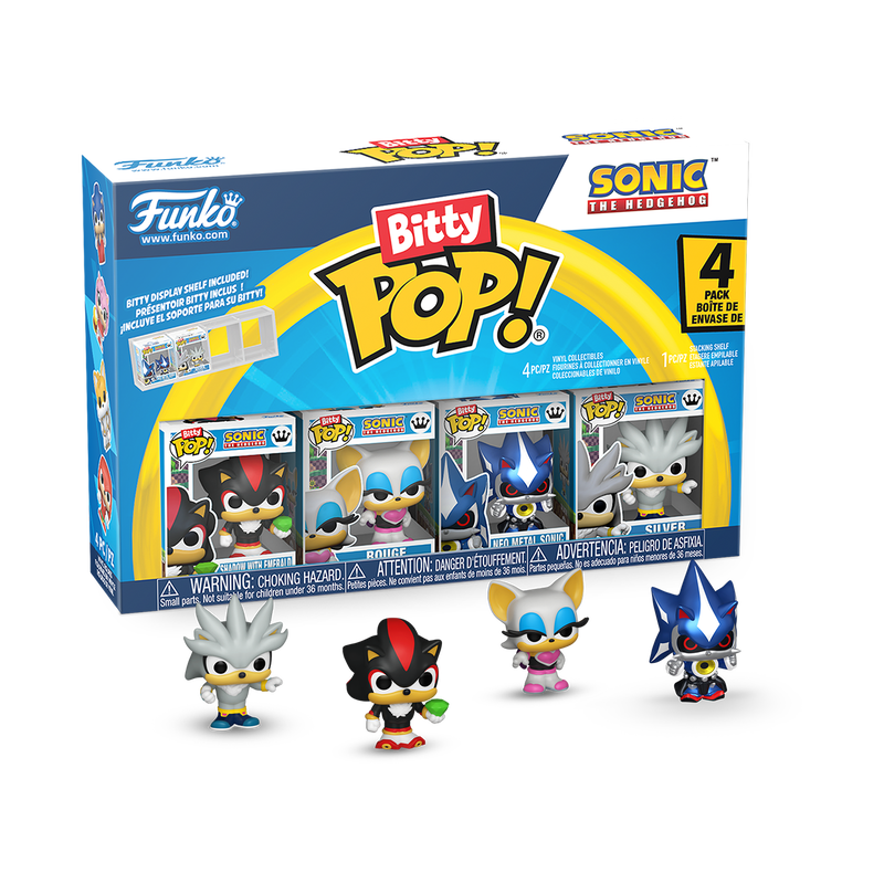 Cargue la imagen en el visor de la galería, Funko Bitty POP!: Sonic the Hedgehog 4 Pack Vinyl Figure

