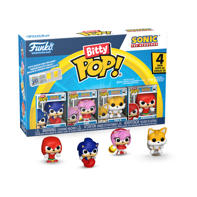 Cargue la imagen en el visor de la galería, Funko Bitty POP!: Sonic the Hedgehog 4 Pack Vinyl Figure
