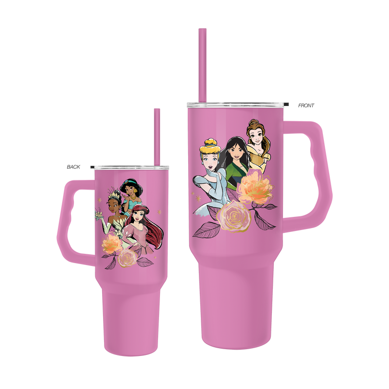 Disney Princess Floral Sparkles 40oz Stainless Steel Tumbler