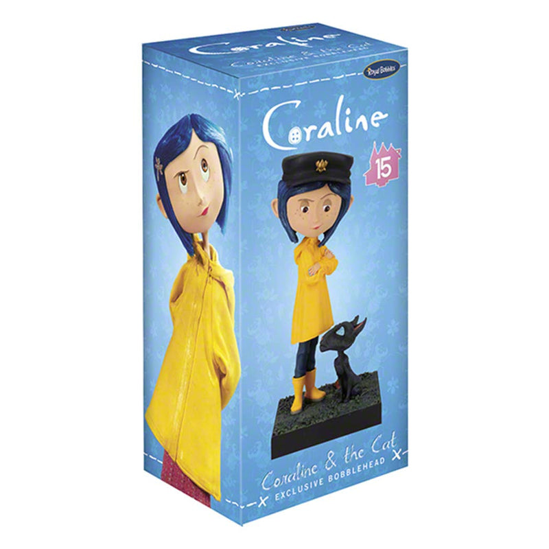 Chargez l&#39;image dans la visionneuse de la galerie, Royal Bobbles Coraline and The Cat Bobblehead

