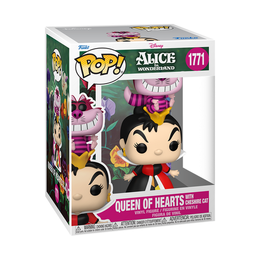 Funko POP! Disney: Alice in Wonderland 70th - Queen of Hearts with Cheshire Cat Vinyl Figure