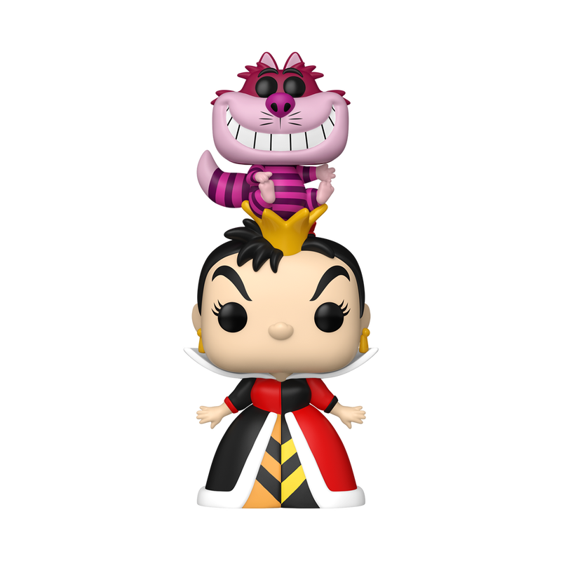 Chargez l'image dans la visionneuse de la galerie, Funko POP! Disney: Alice in Wonderland 70th - Queen of Hearts with Cheshire Cat Vinyl Figure
