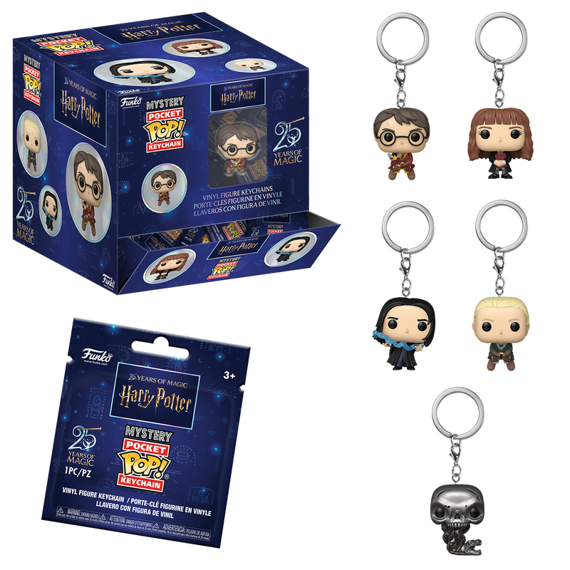 Cargue la imagen en el visor de la galería, Funko Harry Potter : Harry Potter 1pc 25th Anniversary Keychain Mystery Minis
