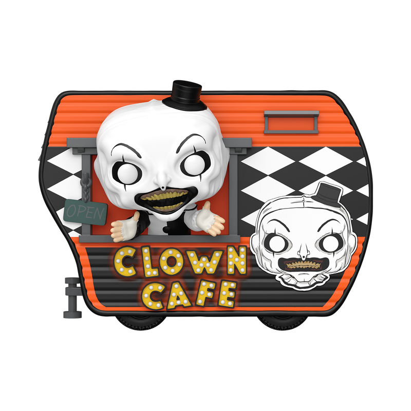 Cargue la imagen en el visor de la galería, Funko POP Ride! Deluxe Terrifier - Art with Clown Cafe Vinyl Figure
