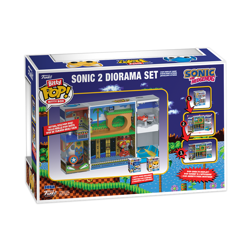 Cargue la imagen en el visor de la galería, Funko Bitty POP!: Bitty Box Sonic The Hedgehog - Sonic 2 Diorama Set Vinyl Figure
