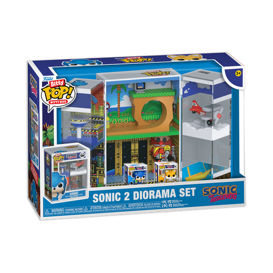Funko Bitty POP!: Bitty Box Sonic The Hedgehog - Sonic 2 Diorama Set Vinyl Figure