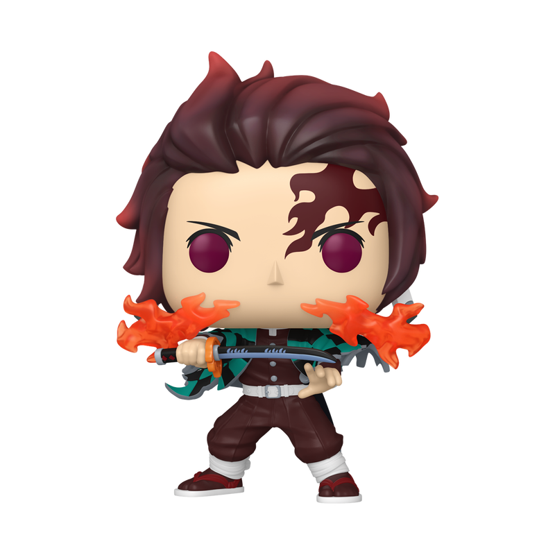 Cargue la imagen en el visor de la galería, Funko POP! Animation: Demon Slayer - Tanjiro Kamado Fire Breathing Vinyl Figure
