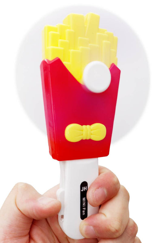 Cap Zone - Fries 1Pc Travel Size Manual Pressure Hand-Held Fan