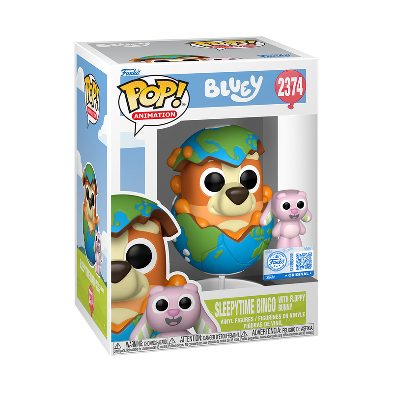 Load image into Gallery viewer, Funko POP! &amp; Buddy Animation: Bluey - Sleepytime Bingo with Floppy Bunny Vinyl Figure

