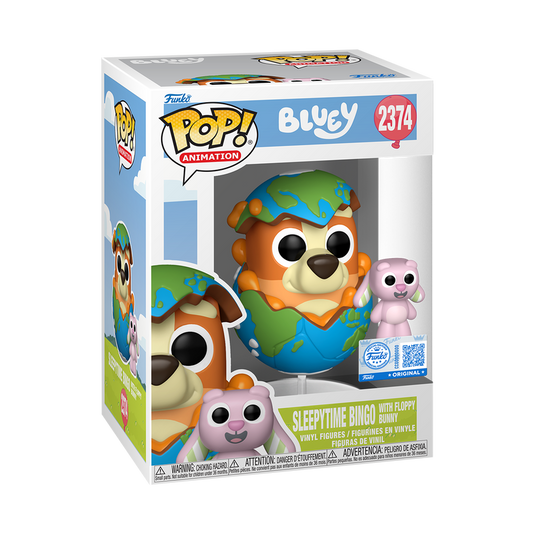 Funko POP! & Buddy Animation: Bluey - Sleepytime Bingo with Floppy Bunny Vinyl Figure