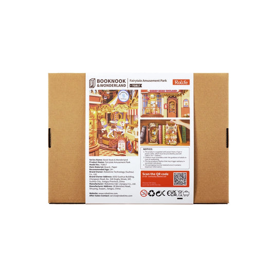 Robotime: Fairytale Amusement Park Book Nook Rolife 3D Wooden Puzzles Figure