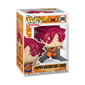 POP Animation: Dragon Ball GT - Super Saiyan God Goku Punching Vinyl Figure