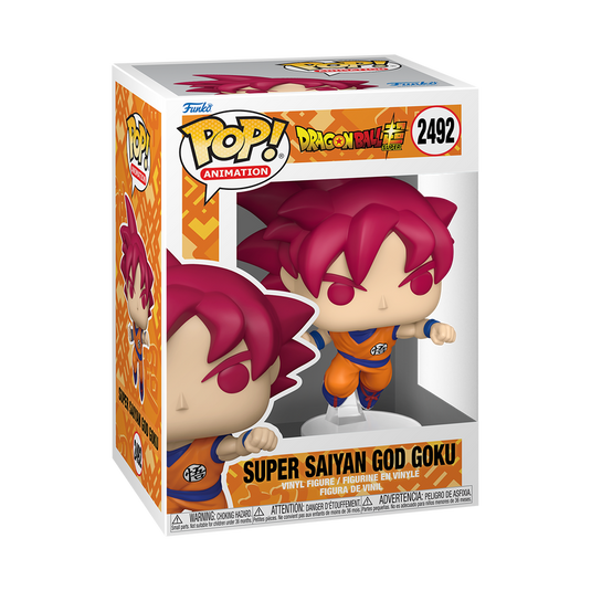 POP Animation: Dragon Ball GT - Super Saiyan God Goku Punching Vinyl Figure