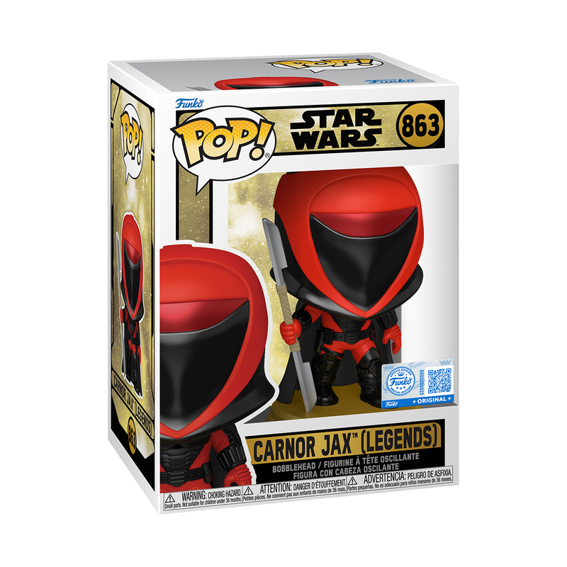 Load image into Gallery viewer, Funko POP! Star Wars - Carnor Jax (Legends) Vinyl Figure
