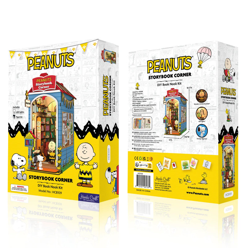 Load image into Gallery viewer, Hands Craft Peanuts - Storybook Corner DIY Miniature Book Nook Kit Figure
