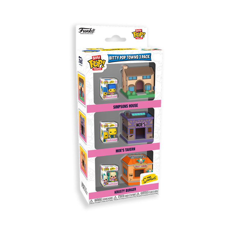 Load image into Gallery viewer, Funko Bitty POP! Towns The Simpsons - Characters 3-Pack Figure
