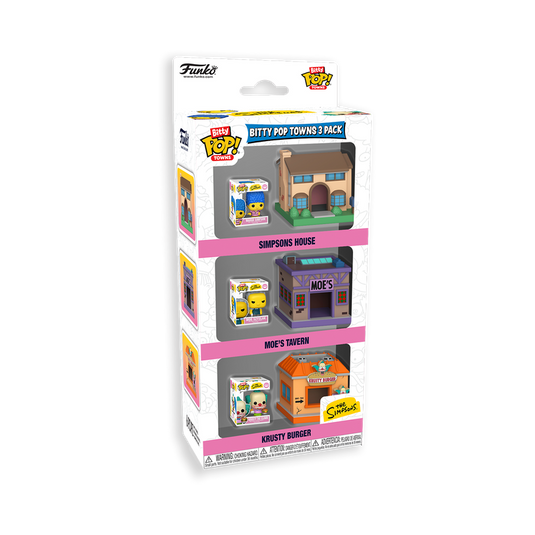 Funko Bitty POP! Towns The Simpsons - Characters 3-Pack Figure